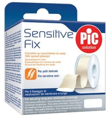 PIC SensitiveFix delikatny Plaster jedwabny 2,5cmx5m na rolce 1 sztuka