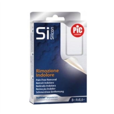 PIC SiSilicon pooperacyjny plaster silikonowy 4x8,6 cm 8 szt
