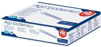 PIC igła 0,6x25mm G23 iniekcyjna igła 100 sztuk