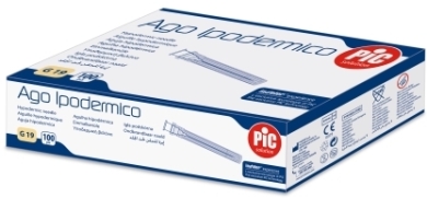 PIC igła 1,1x25mm G19 iniekcyjna 100 sztuk