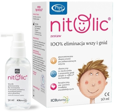 PIPI Nitolic Zestaw przeciw wszawicy 50 ml