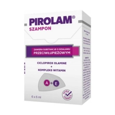 PIROLAM Szampon przeciwłupieżowy 6 saszetek 6 ml