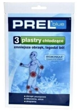 PREL BLUE Plaster chłodzący 3 sztuki