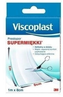 PRESTOPOR SUPERMIĘKKI PLASTER 1M X 8CM