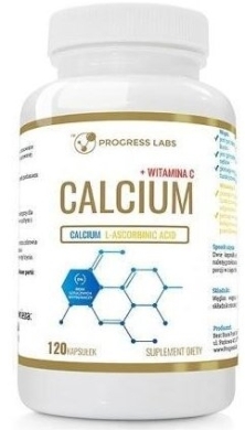 PROGRESS LABS Calcium 400 mg + Witamina C 120 kapsułek