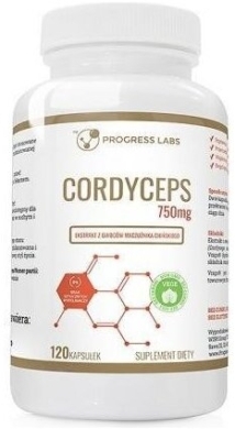 PROGRESS LABS Cordyceps 750 mg 120 kapsułek