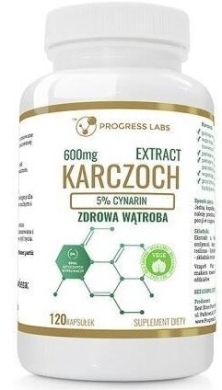 PROGRESS LABS Karczoch ekstrakt 600 mg 120 kapsułek
