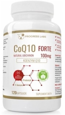 PROGRESS LABS Koenzym Q10 Forte 100 mg + L-leucyna 120 kapsułek