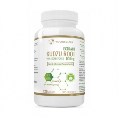 PROGRESS LABS Kudzu Root ekstrakt 500 mg 120 kapsułek