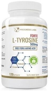 PROGRESS LABS L-Tyrosine Forte 500 mg 120 kapsułek