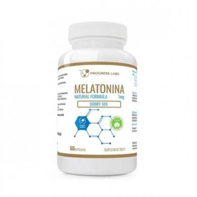 PROGRESS LABS Melatonina 1 mg 60 kapsułek