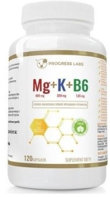 PROGRESS LABS Mg + K + B6 120 kapsułek