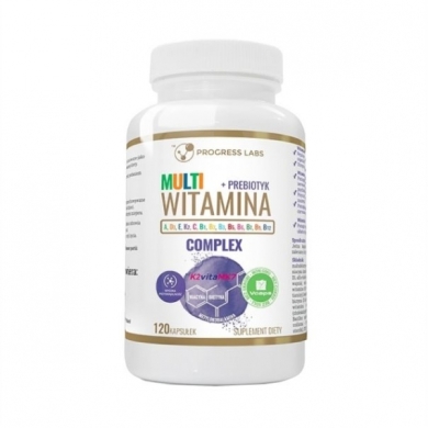 PROGRESS LABS Multiwitamina Forte + Prebiotyk 120 kapsułek
