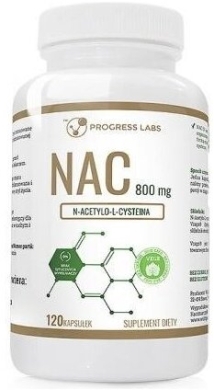 PROGRESS LABS N-Acetylo-L-Cysteina 800 mg 120 kapsułek