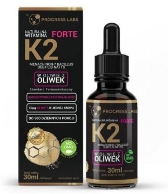 PROGRESS LABS Naturalna Witamina K2 Forte w kroplach 30 ml