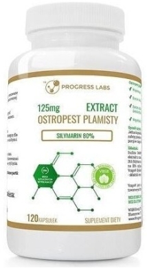 PROGRESS LABS Ostropest plamisty 125 mg 120 kapsułek