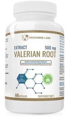 PROGRESS LABS Valerian Root 500 mg 60 kapsułek