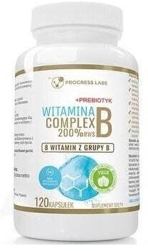 PROGRESS LABS Witamina B Complex 200% 120 kapsułek