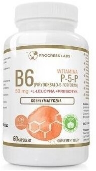 PROGRESS LABS Witamina B6 50 mg + Inulina 60 kapsułek
