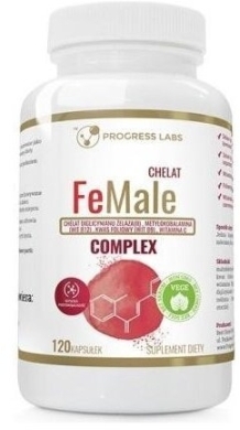 PROGRESS LABS Żelazo Chelat Complex 120 kapsułek