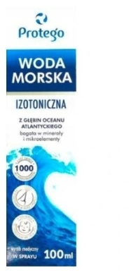 PROTEGO Woda morska izotoniczna Spray do nosa 100ml