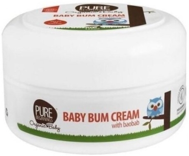 PURE BEGINNINGS łagodzący krem do pupy z baobabem 125ml