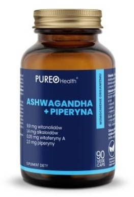 PUREO Health Ashwagandha + Piperyna 90 kapsułek