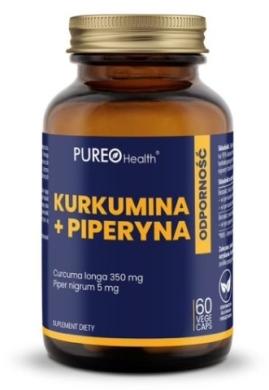 PUREO Health Kurkumina + piperyna 60 kapsułek