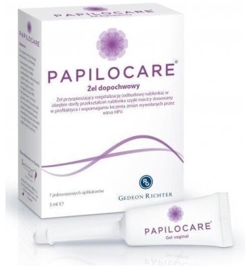 Papilocare żel dopochwowy 7 aplikatorów po 5ml
