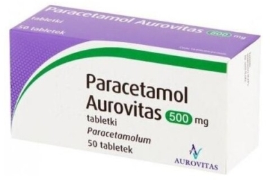 Paracetamol Aurovitas 0,5 g 50 tabletek