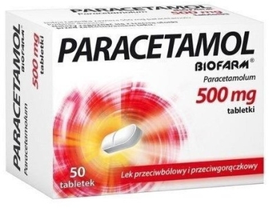 Paracetamol Biofarm 0,5 g x 50 tabl.