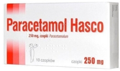 Paracetamol czopki 0,25 g 10 czopków