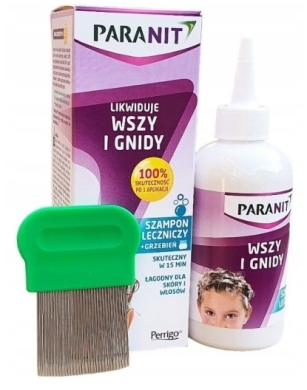 Paranit Szampon leczniczy przeciw wszom + grzebień 200ml