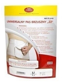Pas brzuszny uniwersalny PANI TERESA 22 cm  M - 1 szt.