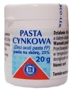 Pasta cynkowa pasta na skórę 20 g