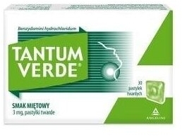 Pastylki Tantum Verde smak miętowy 30 pastylek