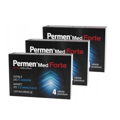 Permen Med Forte 50 mg 4 tabletki Wielopak x3