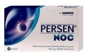 Persen Noc 0,445 g 15 tabletek