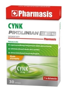 Pharmasis Cynk Pikolinian 125 mg  30 kapsułek