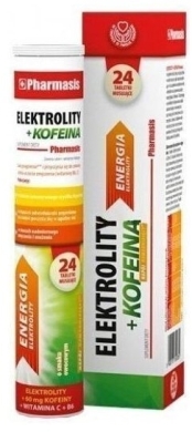 Pharmasis Elektrolity + Kofeina 24 tabletki musujące