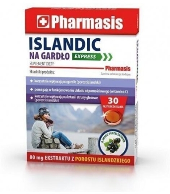 Pharmasis Islandic Express Na Gardło 30 pastylek