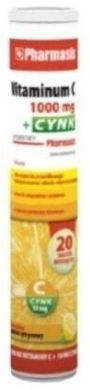 Pharmasis Vitaminum C 1000 mg  + Cynk 20 tabletek musujących