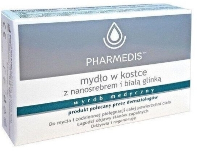 Pharmedis mydło kostce z nanosrebrem i glinką 100 g