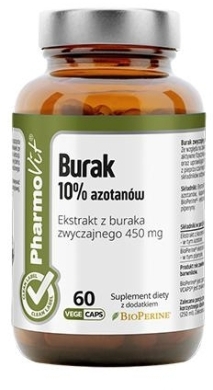 Pharmovit Burak 10% azotanów 60 kapsułek