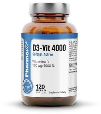 Pharmovit D3-Vit 4000 Softgel Active 120 kapsułek