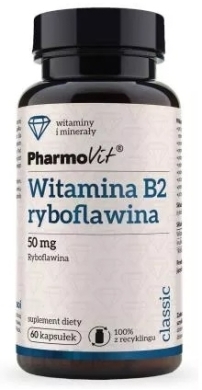 Pharmovit Witamina B2 ryboflawina 50 mg 60 kapsułek