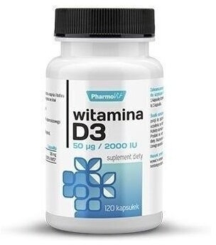 Pharmovit Witamina D3 50 ug/2000 IU 120 kapsułek