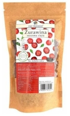 Pięć Przemian Żurawina suszona z sokiem jabłkowym cięta 250g