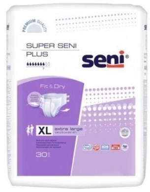 Pieluchomajtki SUPER SENI AIR PLUS extra large 30 szt.