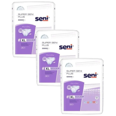 Pieluchomajtki SUPER SENI AIR PLUS extra large 30 szt. Wielopak x3